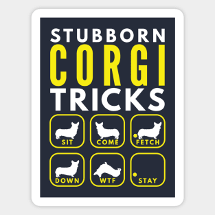 Stubborn Corgi Tricks - Dog Training Magnet